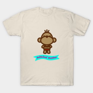 Bikini Babe Chimpanzee Monkey T-Shirt